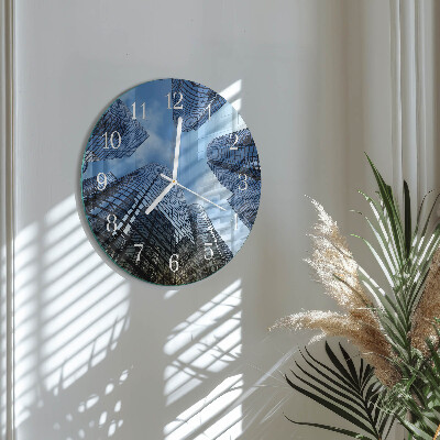 Horloge ronde Bâtiments en verre