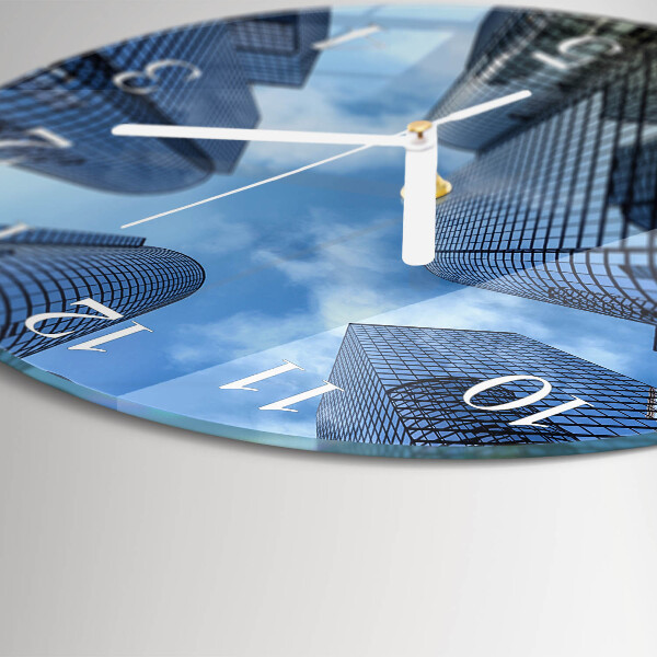 Horloge ronde Bâtiments en verre