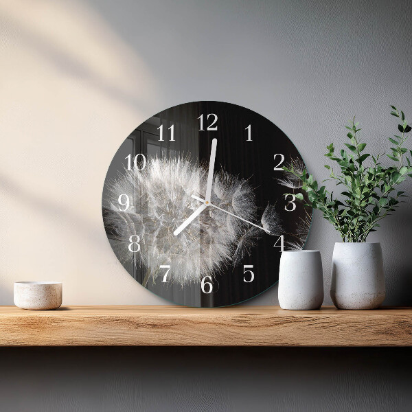 Horloge ronde Pissenlit