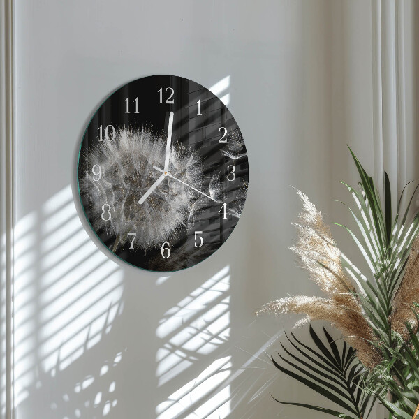Horloge ronde Pissenlit