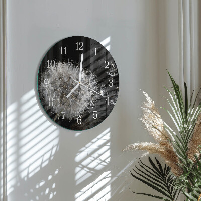 Horloge ronde Pissenlit