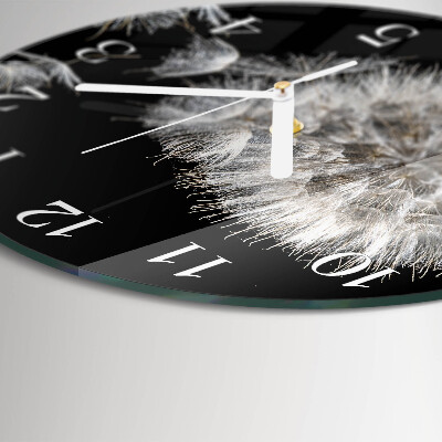 Horloge ronde Pissenlit