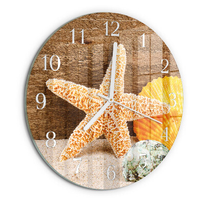 Horloge ronde Étoile de mer