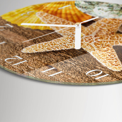 Horloge ronde Étoile de mer