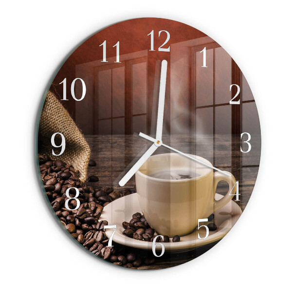 Horloge ronde Café