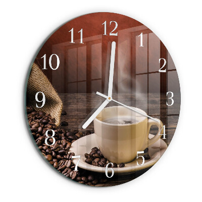 Horloge ronde Café