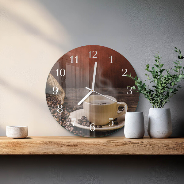 Horloge ronde Café