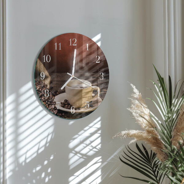 Horloge ronde Café