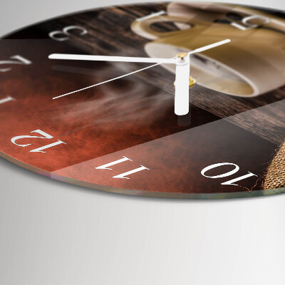 Horloge ronde Café
