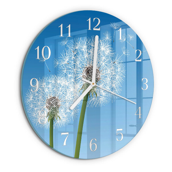 Horloge ronde Pissenlit