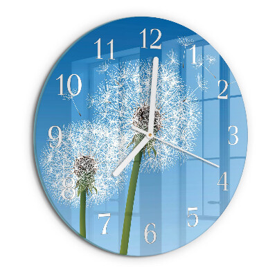 Horloge ronde Pissenlit