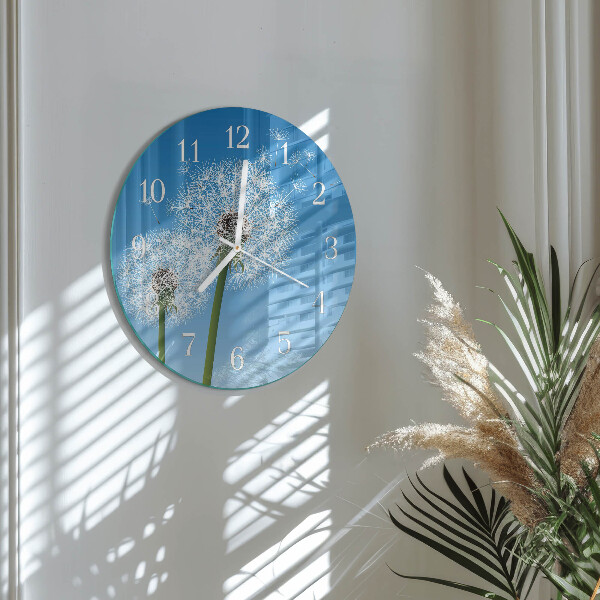 Horloge ronde Pissenlit