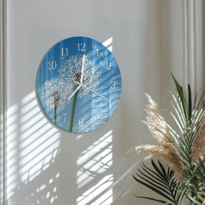 Horloge ronde Pissenlit