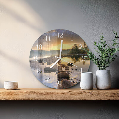 Horloge ronde Lac Natura