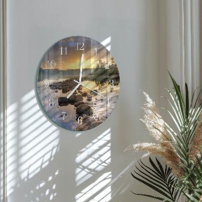 Horloge ronde Lac Natura