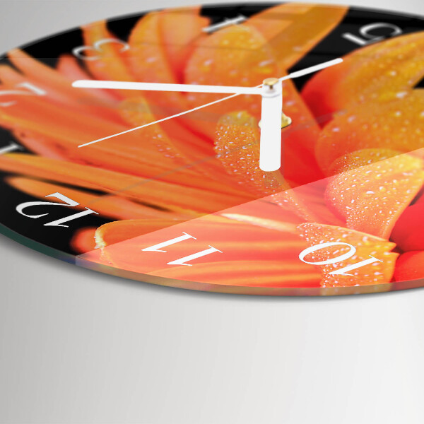 Horloge ronde Gerbera