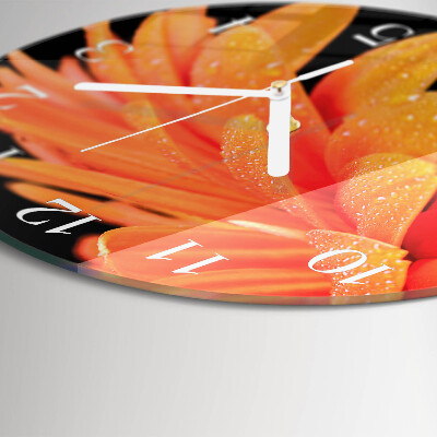 Horloge ronde Gerbera