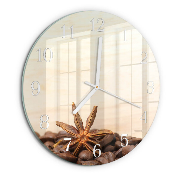 Horloge ronde Café en grains