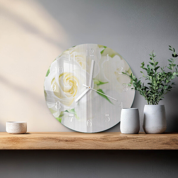 Horloge ronde Roses