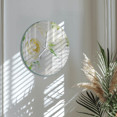 Horloge ronde Roses