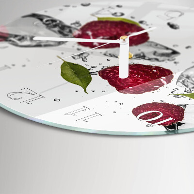 Horloge ronde Framboises
