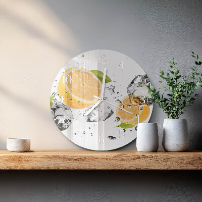 Horloge ronde Citrique