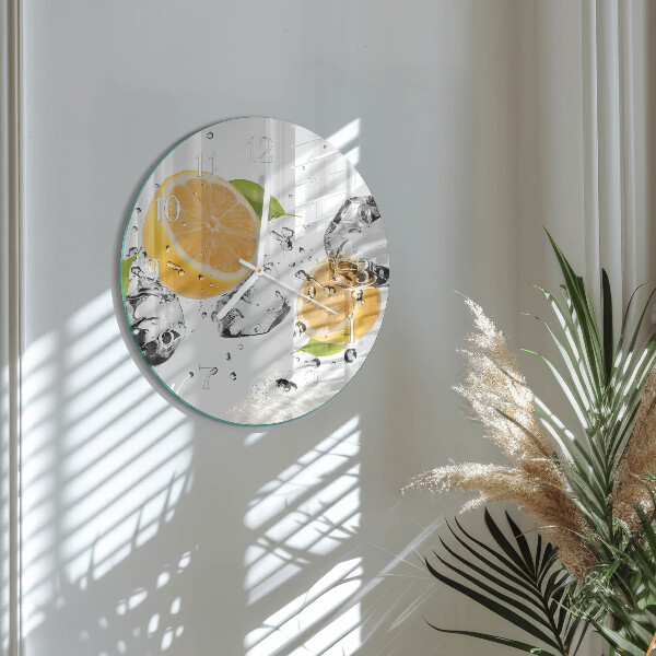 Horloge ronde Citrique
