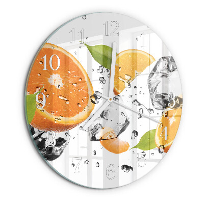 Horloge ronde Oranges