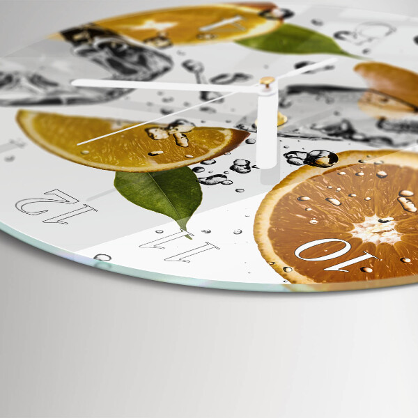 Horloge ronde Oranges