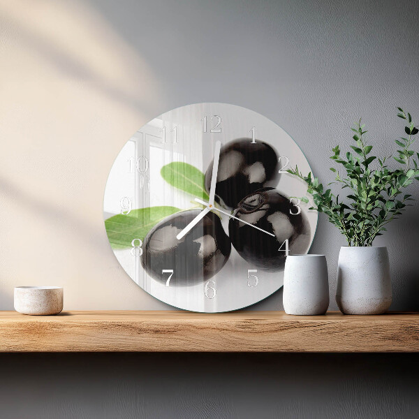 Horloge ronde Olives