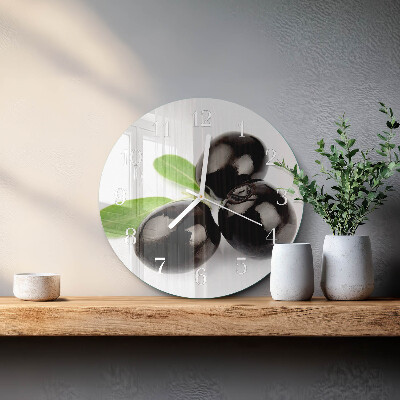 Horloge ronde Olives