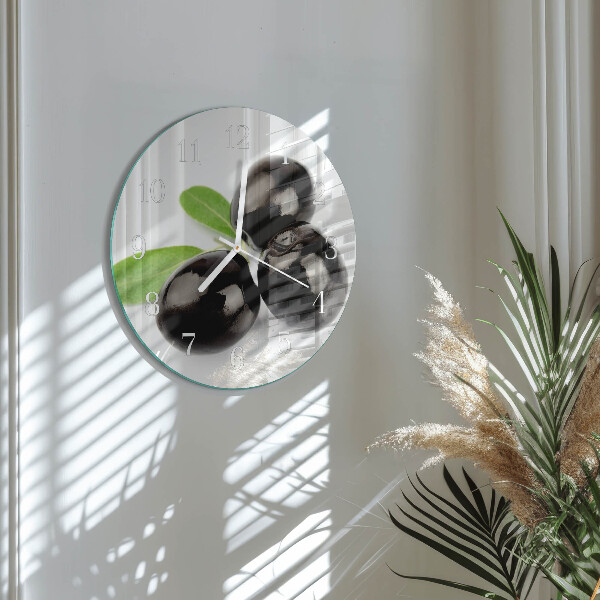 Horloge ronde Olives