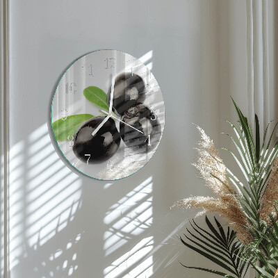 Horloge ronde Olives