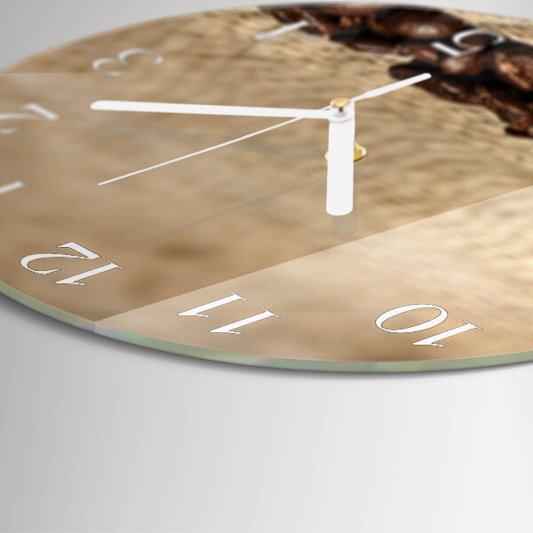 Horloge ronde Café en grains