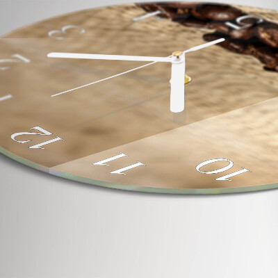 Horloge ronde Café en grains
