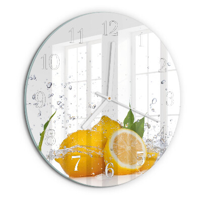 Horloge ronde Citrons