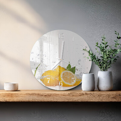 Horloge ronde Citrons