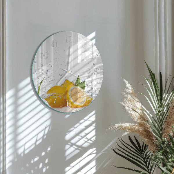 Horloge ronde Citrons