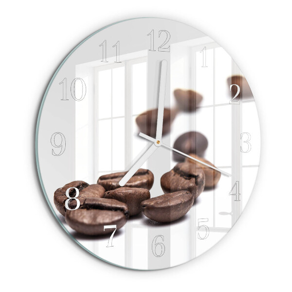 Horloge ronde Café en grains