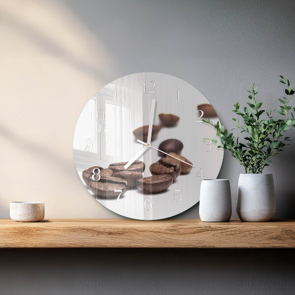 Horloge ronde Café en grains