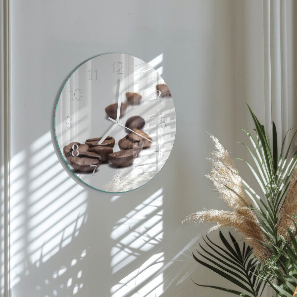 Horloge ronde Café en grains