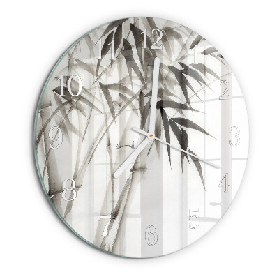 Horloge ronde Bambou