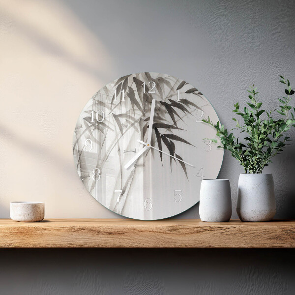 Horloge ronde Bambou