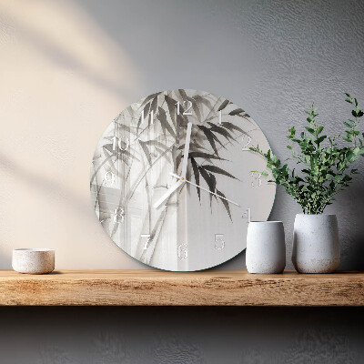 Horloge ronde Bambou
