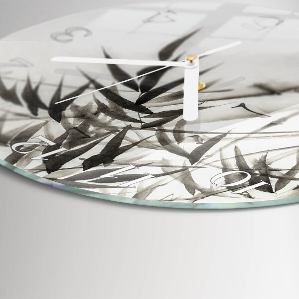 Horloge ronde Bambou