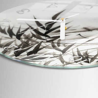 Horloge ronde Bambou