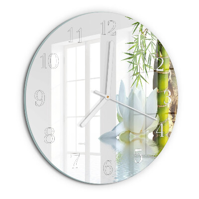 Horloge ronde Bambou