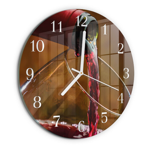 Horloge ronde Vin
