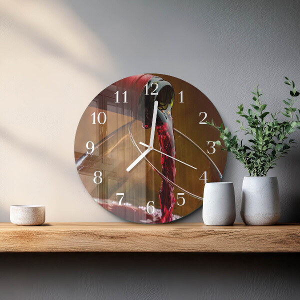 Horloge ronde Vin