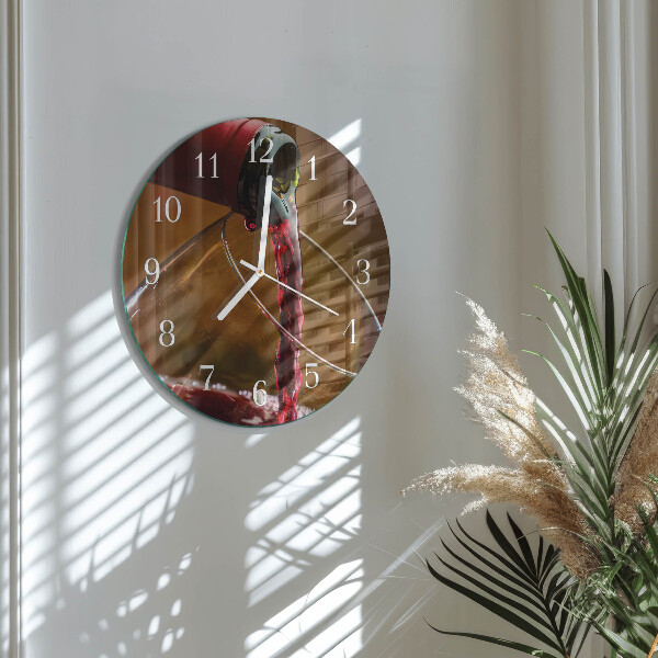 Horloge ronde Vin